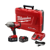 MILWAUKEE M18 FUEL 18V Brushless 1/2 in. High Torque Impact Wrench w/Friction Ring COMBO KIT