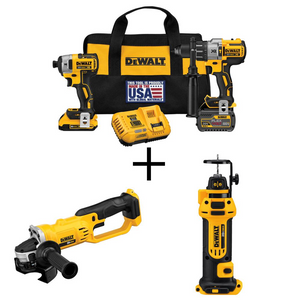 DEWALT FLEXVOLT 60V/20V MAX XR Brushless (2 Tool) COMBO KIT w/Grinder & Cut-Out Tool