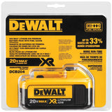 DEWALT 20V MAX XR Lithium-Ion Battery 4 Amp