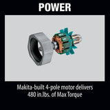 MAKITA 18V LXT 1/2in Hammer Drill/1/4in Impact Wrench COMBO KIT w/4 Amp Batteries