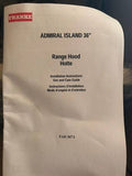 FRANKE KITCHEN ISLAND ADMIRAL RANGE HOOD 36" W/CHIMNEY